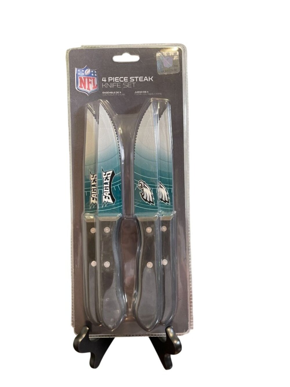 NFL Licensed 4 Piece Steak Knife Set Philadelphia Eagles - NEW